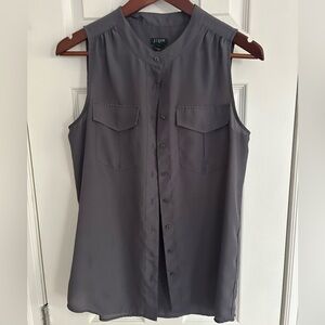 J.Crew Sleeveless Button-Down Blouse